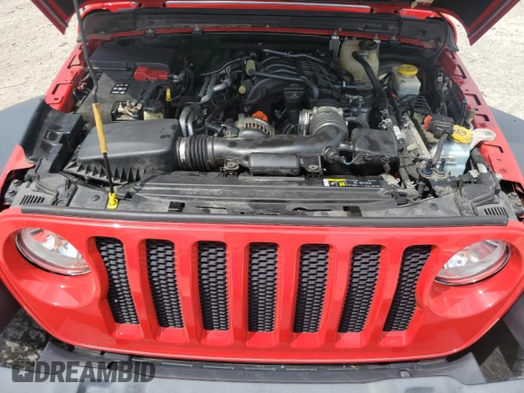 2018 Jeep Wrangler Unlimited Sport S z VIN 1C4HJXDG0JW122629, wystawiony jako Copart lot #56055015 z przebiegiem 130 731 mil mil oraz Czysty tytuł • Clean title. Historia ofert i sprzedaży dostępna na DreamBid. Obrazek 12.