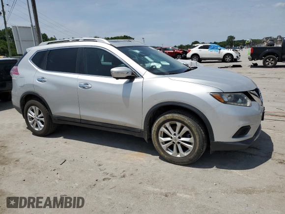 2015 Nissan Rogue SL with VIN 5N1AT2MV9FC807665, listed as a Copart auction lot 56639874 with 118,284 mi miles and Salvage Title. Bid and sale history available at DreamBid. Image 4.