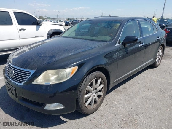 2007 Lexus LS 460 LWB with VIN JTHGL46F375001759, listed as a IAAI auction lot 41959744 with 144,668 mi miles. Bid and sale history available at carsss.com. Image 2.