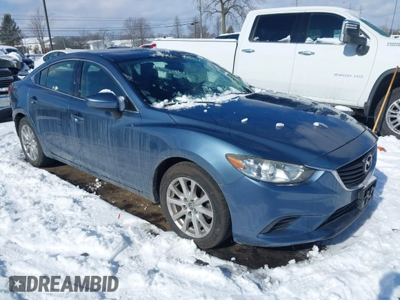 2016 Mazda 6 i Sport with VIN JM1GJ1U5XG1416911, listed as a IAAI auction lot 41562190 with 101,427 mi miles and . Bid and sale history available at DreamBid. Image 1.