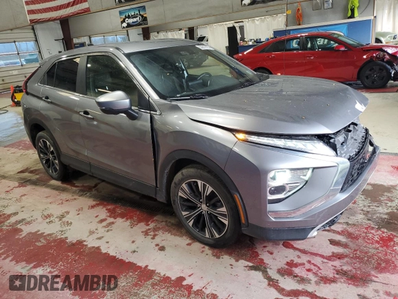 2022 Mitsubishi Eclipse Cross SE z VIN JA4ATWAA5NZ000384, wystawiony jako Copart lot #53619155 z przebiegiem 21 931 mil mil oraz Szkoda całkowita • Salvage title. Historia ofert i sprzedaży dostępna na DreamBid. Obrazek 4.
