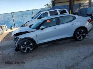 2023 Polestar 2 with VIN YSMED3KA7PL122854, listed as a Copart auction lot 74994294 with 55,404 mi miles and Salvage Title. Bid and sale history available at carsss.com. Image 2.
