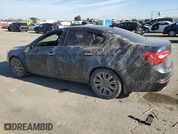 2016 Kia Cadenza Premium with VIN KNALN4D70G5218303, listed as a Copart auction lot 75351044 with 0 mi miles and Salvage Title. Bid and sale history available at carsss.com. Image 2.