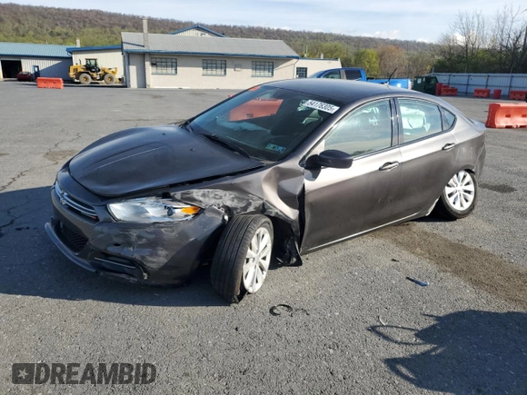 2014 Dodge Dart Aero with VIN 1C3CDFDH6ED767957, listed as a Copart auction lot 54176305 with 125,247 mi miles and Salvage Title. Bid and sale history available at carsss.com. Image 1.