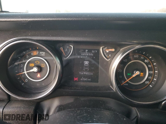 2022 Jeep Wrangler Unlimited Sport S with VIN 1C4HJXDN8NW160288, listed as a Copart auction lot 41671555 with 67,045 mi miles and Salvage title. Bid and sale history available at DreamBid. Image 9.