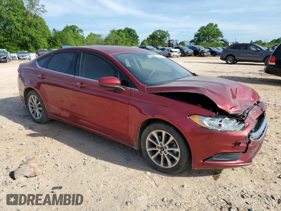 2017 Ford Fusion SE with VIN 3FA6P0HD6HR391766, listed as a Copart auction lot 53801585 with 65,023 mi miles and Salvage Title. Bid and sale history available at DreamBid. Image 4.
