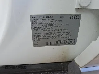 2023 Audi Q5 S line Premium Plus with VIN WA1EAAFY4P2124495, listed as a Copart auction lot 47560005 with 40,367 mi miles and Clean Title. Bid and sale history available at carsss.com. Image 12.