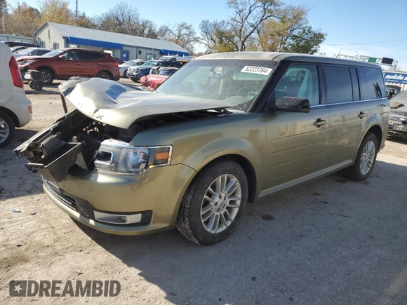 2013 Ford Flex SEL with VIN 2FMHK6C8XDBD06592, listed as a Copart auction lot 82223764 with Not Provided miles and Salvage Title. Bid and sale history available at carsss.com. Image 1.