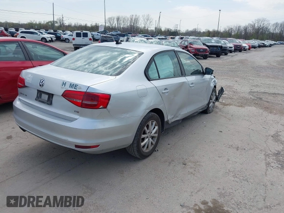 2015 Volkswagen Jetta Sedan 1.8T SE with VIN 3VWD17AJ0FM229540, listed as a IAAI auction lot 42063609 with 117,981 mi miles. Bid and sale history available at carsss.com. Image 4.