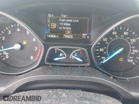 2017 Ford Escape SE with VIN 1FMCU9GD1HUB46034, listed as a IAAI auction lot 41840906 with 143,806 mi miles. Bid and sale history available at carsss.com. Image 7.