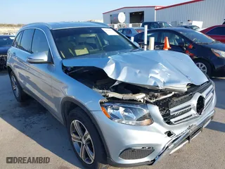2016 Mercedes-Benz GLC with VIN WDC0G4JB0GF056170, listed as a IAAI auction lot 41536654 with 55,120 mi miles. Bid and sale history available at carsss.com. Image 1.