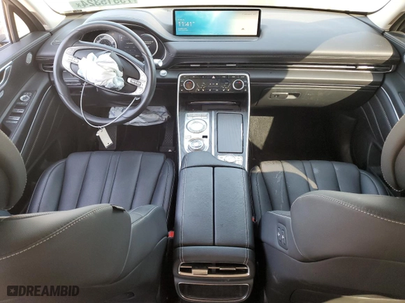 2021 Genesis GV80 with VIN KMUHCESC8MU049201, listed as a Copart auction lot 75515324 with 56,815 mi miles and Salvage Title. Bid and sale history available at carsss.com. Image 8.