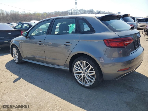 2018 Audi A3 Sportback e-tron Premium with VIN WAUUPBFF1JA100024, listed as a Copart auction lot 48099874 with 24,855 mi miles. Bid and sale history available at carsss.com. Image 2.