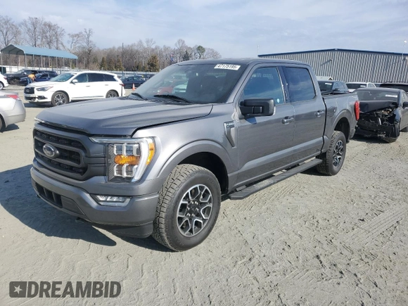 2021 Ford F-150 XL with VIN 1FTEW1EP5MFB61351, listed as a Copart auction lot 47175195 with 64,269 mi miles and Clean Title. Bid and sale history available at carsss.com. Image 1.