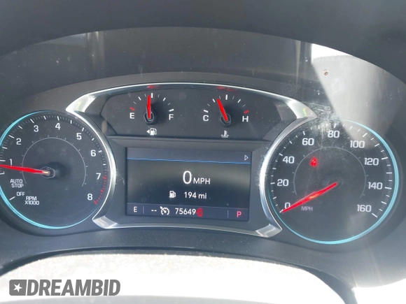 2020 Chevrolet Traverse LT Cloth с VIN 1GNERGKW1LJ220114, выставлен на аукционе IAAI как лот 42264618 с пробегом 75 649 миль миль и . История ставок и продаж доступна на DreamBid. Изображение 7.