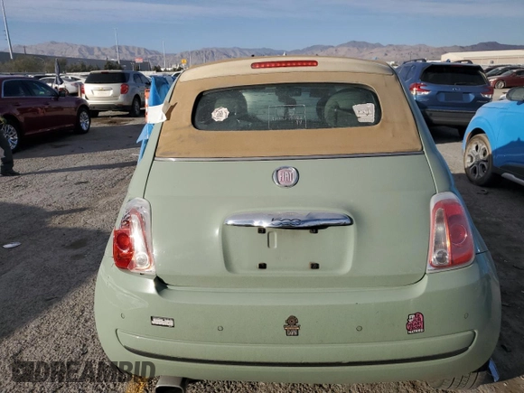 2013 FIAT 500 Pop with VIN 3C3CFFDR7DT554334, listed as a Copart auction lot 44164085 with 77,265 mi miles and Salvage title. Bid and sale history available at DreamBid. Image 6.