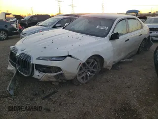 2023 BMW 7 Series 760i xDrive with VIN WBA33EJ04PCL84533, listed as a Copart auction lot 80099864 with 0 mi miles and Salvage Title. Bid and sale history available at carsss.com. Image 1.