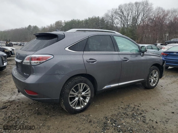 2013 Lexus RX 450h with VIN JTJBC1BA0D2065935, listed as a Copart auction lot 51601255 with 108,208 mi miles and Clean Title. Bid and sale history available at carsss.com. Image 3.
