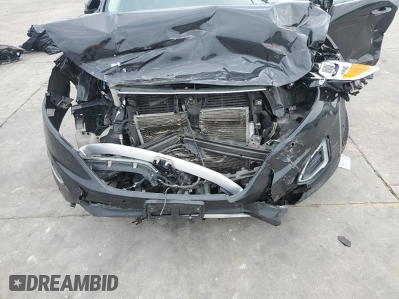 2015 Ford Edge Titanium with VIN 2FMPK4K87FBB15331, listed as a Copart auction lot 44186195 with 0 mi miles and Salvage Title. Bid and sale history available at carsss.com. Image 12.