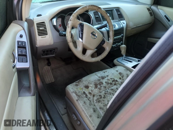 2009 Nissan Murano SL with VIN JN8AZ18U09W103215, listed as a Copart auction lot 74713684 with 0 mi miles and Salvage Title. Bid and sale history available at carsss.com. Image 8.