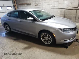2015 Chrysler 200 C with VIN 1C3CCCEG7FN586286, listed as a Copart auction lot 50454725 with 158,586 mi miles and Clean Title. Bid and sale history available at carsss.com. Image 4.
