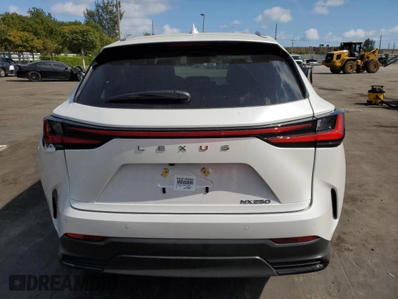 2024 Lexus NX 250 Premium with VIN 2T2GDCAZ6RC015232, listed as a Copart auction lot 43783045 with 6,722 mi miles and Salvage title. Bid and sale history available at DreamBid. Image 6.
