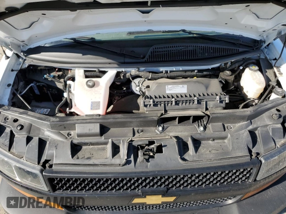 2023 Chevrolet Express Cargo with VIN 1GCWGAFP1P1241988, listed as a Copart auction lot 43532635 with 24,646 mi miles and Salvage title. Bid and sale history available at DreamBid. Image 12.