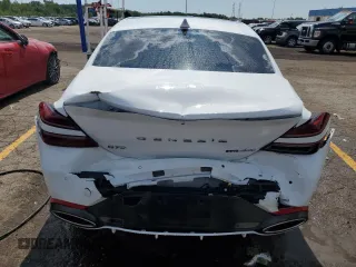 2023 Genesis G70 3.3T with VIN KMTG54TE9PU104764, listed as a Copart auction lot 66614024 with 36,983 mi miles and Salvage Title. Bid and sale history available at carsss.com. Image 6.