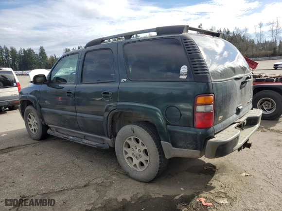 2002 Chevrolet Tahoe LT with VIN 1GNEK13Z62R162320, listed as a Copart auction lot 47007095 with 287,279 mi miles and Clean Title. Bid and sale history available at carsss.com. Image 2.