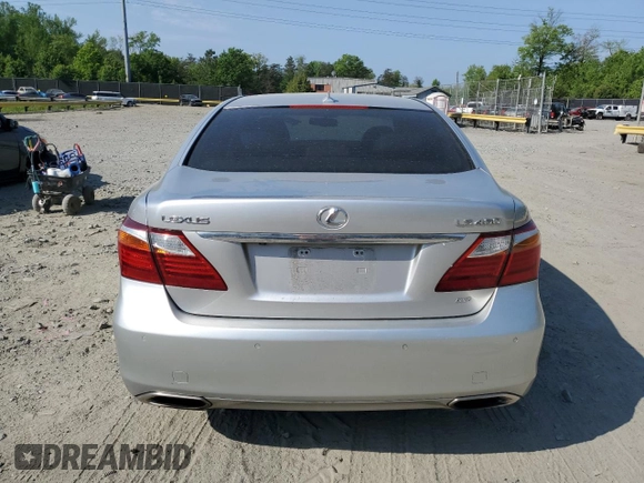 2010 Lexus LS 460 with VIN JTHCL5EF2A5005802, listed as a Copart auction lot 55045745 with 146,507 mi miles and Salvage title. Bid and sale history available at DreamBid. Image 6.