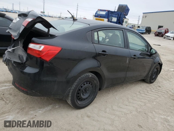 2014 Kia Rio LX with VIN KNADM4A32E6400150, listed as a Copart auction lot 43740215 with 168,310 mi miles and Salvage Title. Bid and sale history available at carsss.com. Image 3.