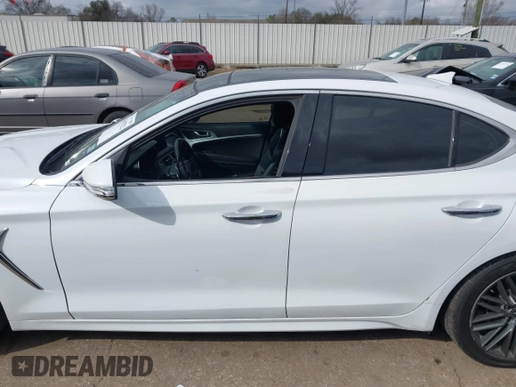 2019 Genesis G70 Advanced with VIN KMTG34LA8KU027252, listed as a IAAI auction lot 41697822 with 130,086 mi miles and . Bid and sale history available at DreamBid. Image 14.