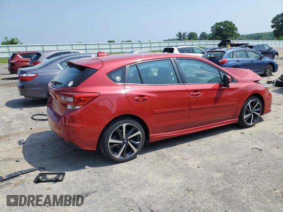 2020 Subaru Impreza Special Sports with VIN 4S3GTAM65L3731133, listed as a Copart auction lot 60515585 with 41,012 mi miles and Salvage title. Bid and sale history available at DreamBid. Image 3.