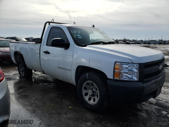 2007 Chevrolet Silverado 1500 Work Truck with VIN 1GCEC14C87E587925, listed as a Copart auction lot 46508345 with 209,714 mi miles and Clean Title. Bid and sale history available at carsss.com. Image 4.