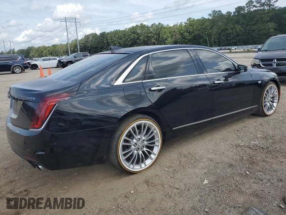 2017 Cadillac CT6 Luxury RWD with VIN 1G6KC5RX3HU175279, listed as a Copart auction lot 59620025 with 106,995 mi miles and Salvage title. Bid and sale history available at DreamBid. Image 3.