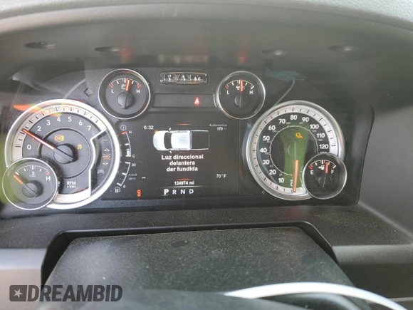 2018 Ram 1500 Outdoorsman with VIN 1C6RR7TT4JS177868, listed as a Copart auction lot 50699295 with 124,974 mi miles and Salvage title. Bid and sale history available at DreamBid. Image 9.