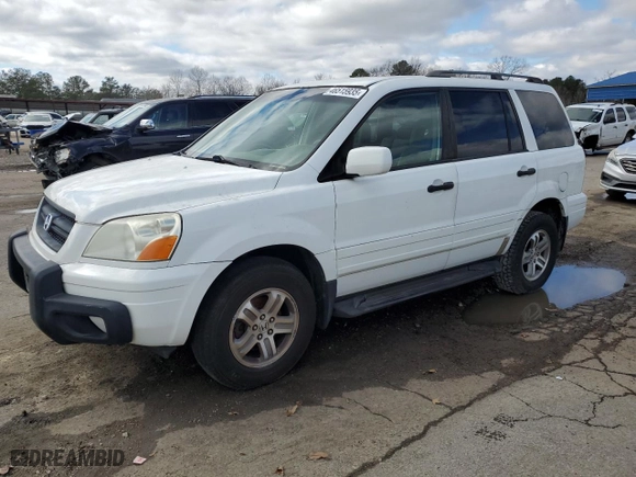 2003 Honda Pilot EX with VIN 2HKYF18533H568502, listed as a Copart auction lot 46515935 with 303,103 mi miles and Clean Title. Bid and sale history available at carsss.com. Image 1.