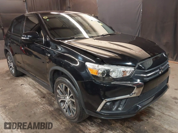 2018 Mitsubishi Outlander Sport ES 2.0 with VIN JA4AP3AUXJU024636, listed as a IAAI auction lot 41647083 with 100,198 mi miles. Bid and sale history available at carsss.com. Image 1.