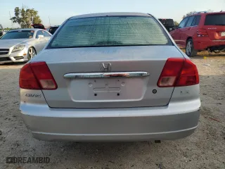 2002 Honda Civic LX with VIN 2HGES16512H518935, listed as a Copart auction lot 70000484 with 76,649 mi miles and Non Repairable. Bid and sale history available at carsss.com. Image 6.