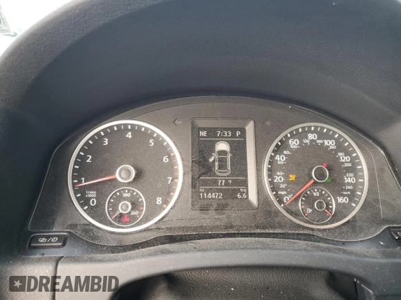 2016 Volkswagen Tiguan S with VIN WVGBV7AX9GW608858, listed as a Copart auction lot 55341985 with 114,472 mi miles and Salvage Title. Bid and sale history available at DreamBid. Image 9.