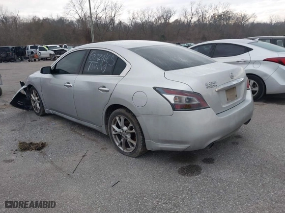 2014 Nissan Maxima 3.5 SV with VIN 1N4AA5AP0EC485438, listed as a IAAI auction lot 41346586 with 148,579 mi miles. Bid and sale history available at carsss.com. Image 3.