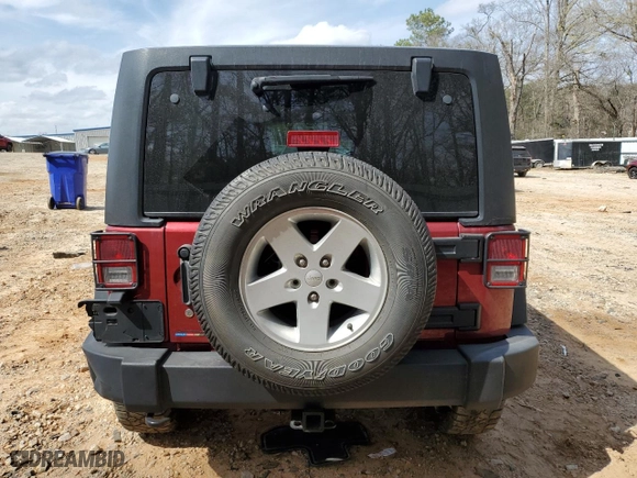 2012 Jeep Wrangler Unlimited Sport with VIN 1C4BJWDG4CL135047, listed as a Copart auction lot 49124915 with 169,546 mi miles and Salvage Title. Bid and sale history available at carsss.com. Image 6.