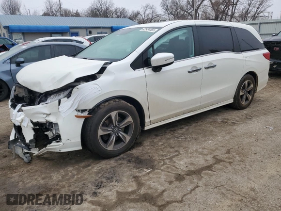 2019 Honda Odyssey Touring with VIN 5FNRL6H80KB062238, listed as a Copart auction lot 42934465 with 87,113 mi miles and Salvage Title. Bid and sale history available at carsss.com. Image 1.