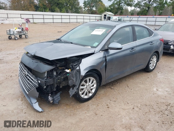 2019 Hyundai Accent SE with VIN 3KPC24A39KE055659, listed as a IAAI auction lot 41048549 with 57,101 mi miles. Bid and sale history available at carsss.com. Image 2.