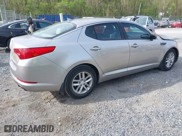 2012 Kia Optima LX with VIN KNAGM4A78C5283175, listed as a IAAI auction lot 42075886 with 123,112 mi miles and . Bid and sale history available at carsss.com. Image 4.