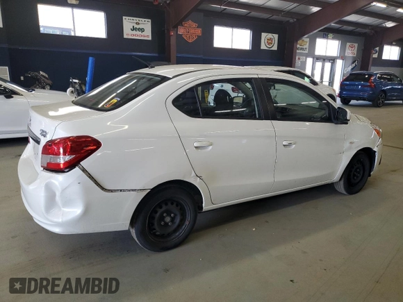 2018 Mitsubishi Mirage ES with VIN ML32F3FJ8JHF03910, listed as a Copart auction lot 54128455 with 124,797 mi miles and Salvage title. Bid and sale history available at DreamBid. Image 3.
