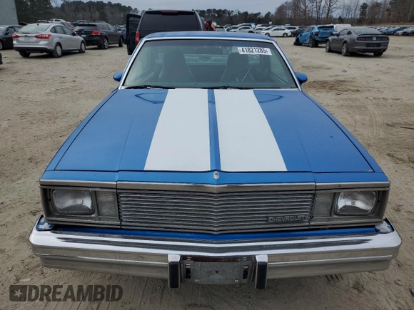 1981 Chevrolet El Camino with VIN 1GCCW80J2BD432782, listed as a Copart auction lot 41821285 with 24,296 mi miles and Salvage Title. Bid and sale history available at carsss.com. Image 5.