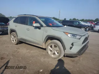 2021 Toyota RAV4 Hybrid LE with VIN 4T3B6RFV4MU046625, listed as a Copart auction lot 65589185 with 47,307 mi miles and Salvage title. Bid and sale history available at DreamBid. Image 4.