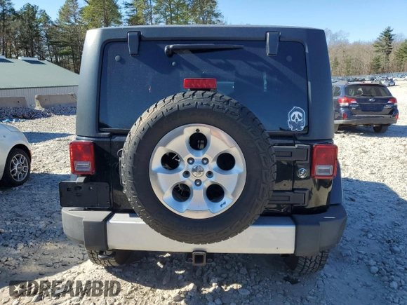 2014 Jeep Wrangler Sahara with VIN 1C4AJWBG2EL194843, listed as a Copart auction lot 79590514 with 80,574 mi miles and Non Repairable. Bid and sale history available at DreamBid. Image 6.
