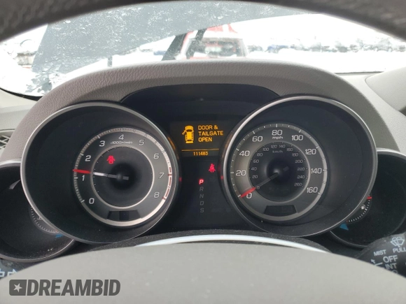 2013 Acura MDX Tech Pkg with VIN 2HNYD2H37DH510679, listed as a Copart auction lot 45404195 with 111,483 mi miles and Salvage Title. Bid and sale history available at carsss.com. Image 9.